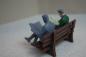 Preview: Figur Mann mit Zeitung sitzend- unbemalt
