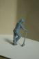 Preview: Figur Bauarbeiterin mit Abbruchhammer - unbemalt