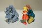 Preview: Figur Frau mit Kind knieend - bemalt