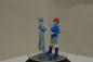 Preview: Figur Archtiektin mit Zeichnung - bemalt