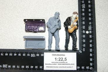 Figur Straßenmusikant mit Saxophon - unbemalt