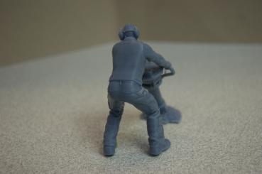 Preview: Figur Bauarbeiter mit Presslufthammer- unbemalt