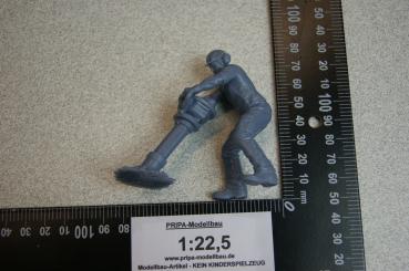 Figur Bauarbeiter mit Presslufthammer- unbemalt