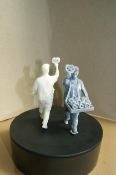 Preview: Figur Brezelverkäufer - unbemalt