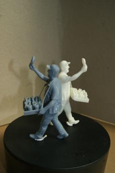 Preview: Figur Brezelverkäufer - unbemalt