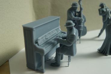 Figur Pianist - unbemalt