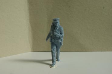 Figur Polizistin gehend - unbemalt