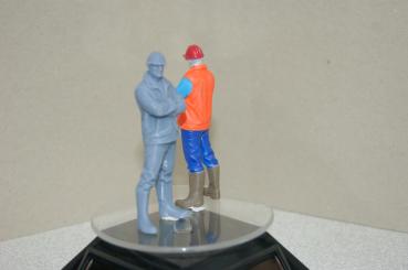 Figur Facharbeiter mit Brille - unbemalt - Kopie