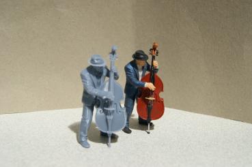 Figur Kontrabassspieler - unbemalt - 1 : 22,5