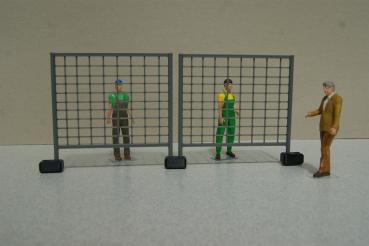 Bauzaun mit Ständerwerk, 1 m, 1:22.5 /1:24