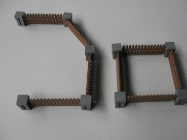 Lattenzaun mit Ständerwerk, 1 m, 1:32