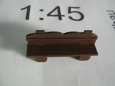 rustikale Holzbank 1:45