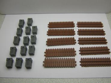 Lattenzaun mit Ständerwerk, 1 m, 1:45