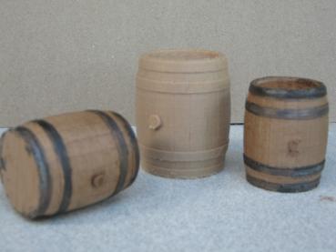 Modell Holzfass / Bierfass dunkelbraun