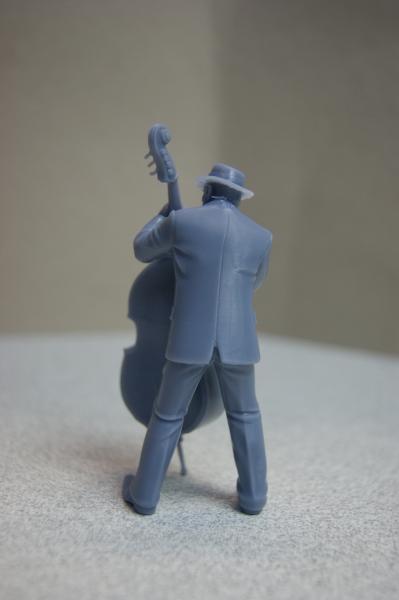 Figur Kontrabassspieler - unbemalt
