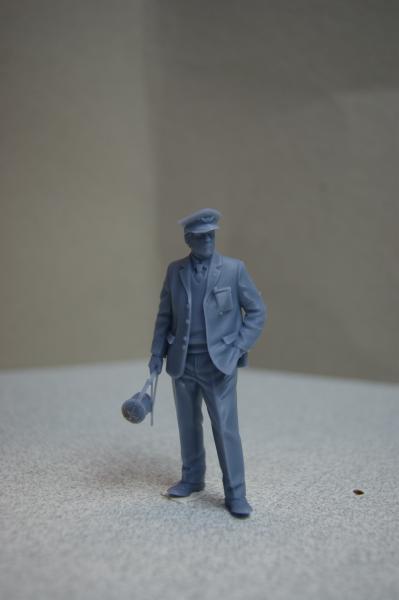 Figur Bahnhofsvorsteher - unbemalt