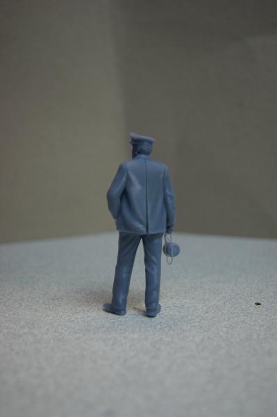Figur Bahnhofsvorsteher - unbemalt