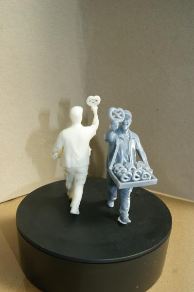 Figur Brezelverkäufer - unbemalt