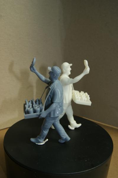 Figur Brezelverkäufer - unbemalt