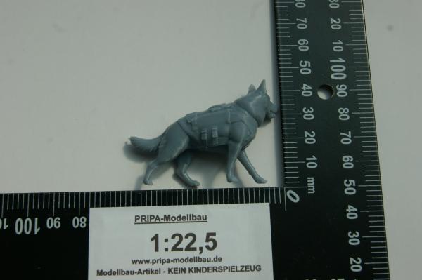 Police dog figurine – unpainted
