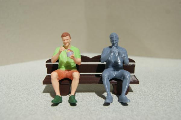 Figur Mann mit Eis - unbemalt