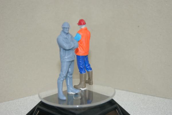 Figur Facharbeiter mit Brille - unbemalt - Kopie
