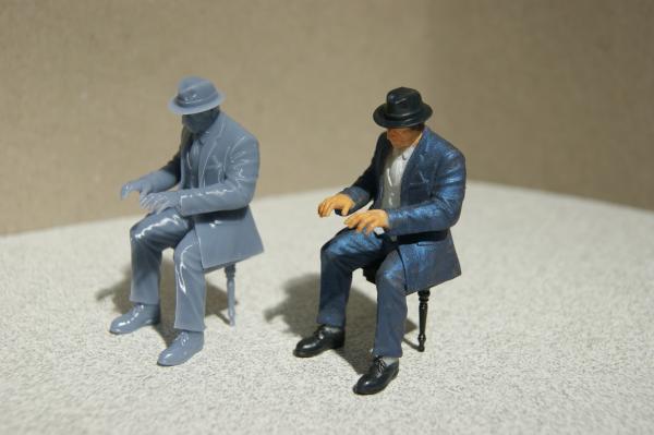 Figur Pianist - unbemalt