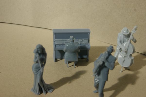 Figur Pianist - unbemalt - 1 : 32