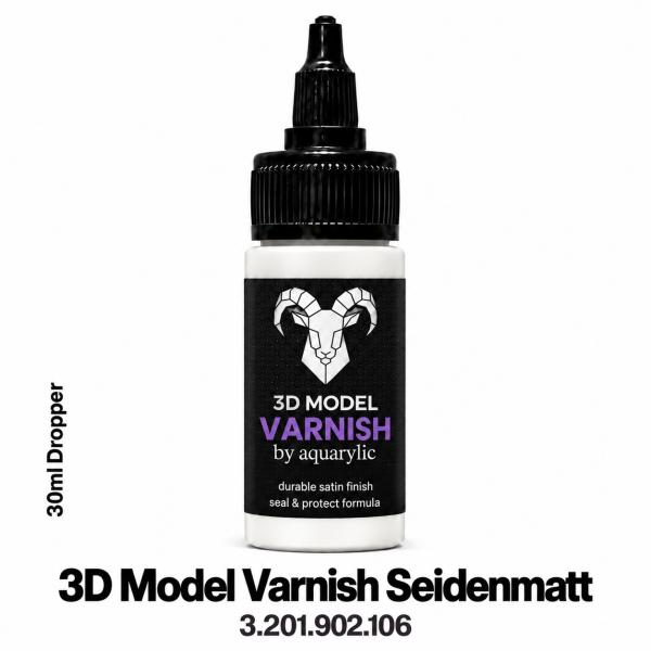 3D MODEL VARNISH SEIDENMATT by AQUARYLIC