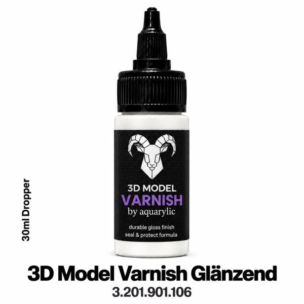 3D MODEL VARNISH GLÄNZEND by AQUARYLIC