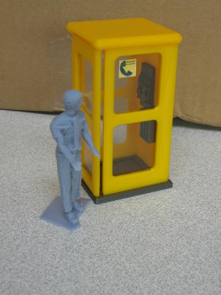 Telefonzelle 70/80er Jahre 1:22,5
